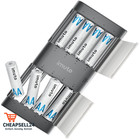 imuto Wiederaufladbare AA Akkus 8er Pack mit Ladegerät 2500mWh 1 5V Li Ionen