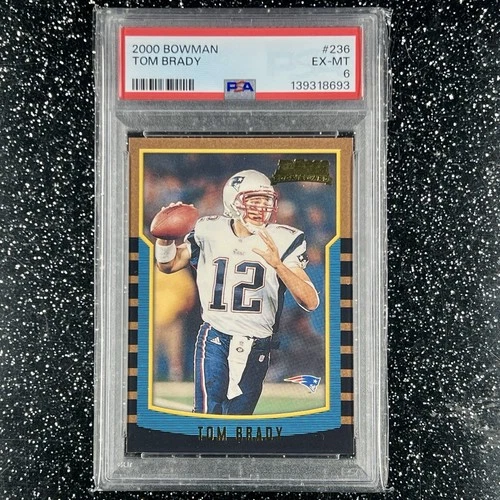 2000 Bowman - Tom Brady #236 (RC) PSA 6 New England Patriots