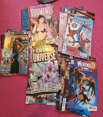 Horror, Marvel, indie- Mixed Lot Comics 40x 
