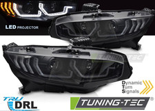 Coppia fari anteriori TUNING FULL LED PER CIVIC X 2016-2021 FRECCIA DINAMICA