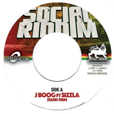 J Boog  Ft. Sizzla - Stand Firm / Social Riddim (Loud City Dub Mix)    (7'')