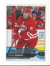 2016-17 Upper Deck #230 Trevor Carrick YG RC Rookie Hurricanes