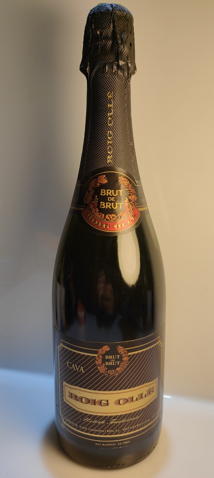 El Cava Roig Ollé Brut de Brut Cava " Penedés" año 2015s