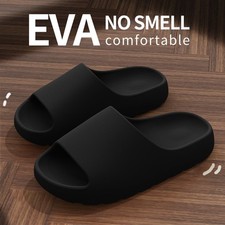 Men EVA Anti Slip Slippers Thick Sole Lightweight Indoor Outdoor House Shoes