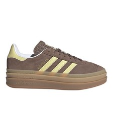 adidas Gazelle Bold Lace Up Womens Brown Sneakers Casual Shoes JI2697