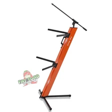 Double Electronic Keyboard Stand - Studio Piano Mount for DJ Professional Stages