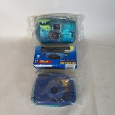 Lot Of 3 of Disposable Cameras - Konica Neo Fujifilm Quicksnap Kodak Max