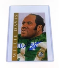 Willie Davis Signed 1998 Pro Football Hall of Fame 4x6 Gold Card Packers Auto