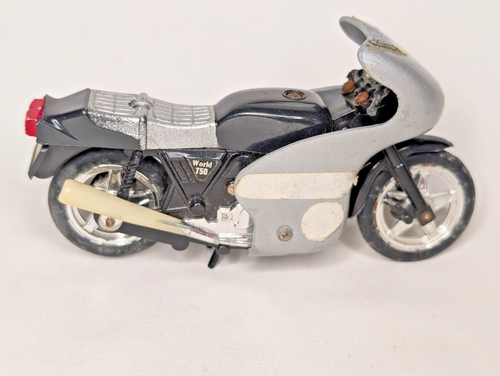 CORGI Wheelie Bike Cafe Racer Silver Faring Friction Action loose - Afbeelding 4 van 7