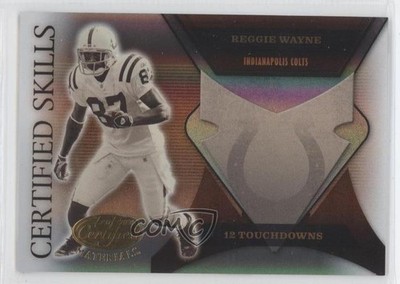 2005 Leaf Certified Materials Skills Mirror 108/500 Reggie Wayne #CS-37 0b2