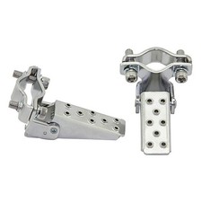 Bicycle Steel Foldable Fork Foot Step Pegs Chrome Bike BMX MTB Universal   