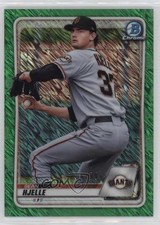 2020 Bowman Chrome Prospects Green Shimmer Refractor 6/99 Sean Hjelle 0q3