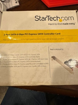 StarTech.com PEXESAT32 2-Port PCI Express eSATA Controller Card SATA 6Gbps