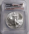2015-(P) ICG MS69 Philadelphia AMERICAN SILVER EAGLE COIN ~Mintage 79,640 Only~