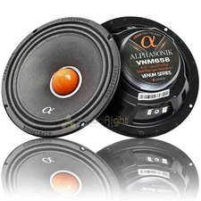 Alphasonik 6.5" Midrange Speakers Low Profile 1200W 8 Ohm Venum Series VNM658