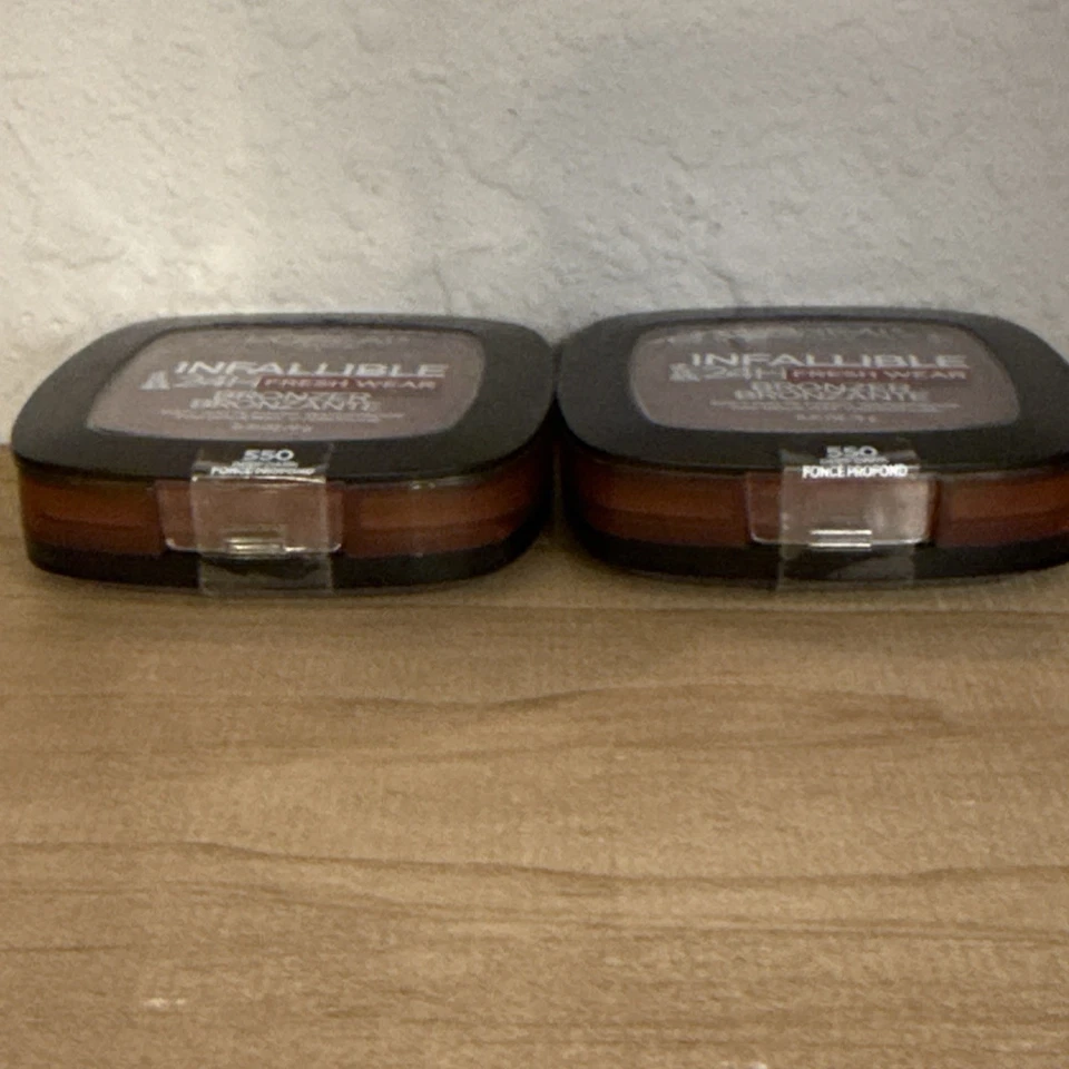 2 L'Oreal Infallible 24H Fresh Wear Bronzer Soft Matte Waterproof 550 Deep Dark - Image 3 of 3