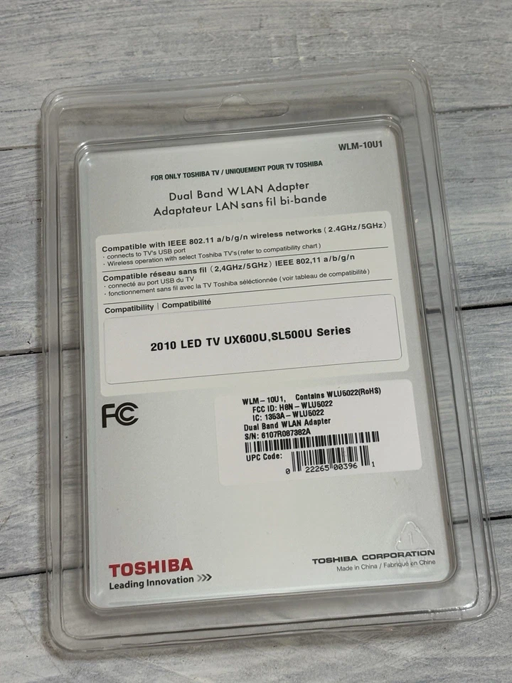 Adaptador WiFi Doble Banda Toshiba TV WLM-10U1/WLU5022 WLAN Foto 2 de 3