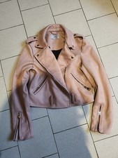 blazer Blouson style motard perfecto Femme Bershka Taille S Taille 36 Rose
