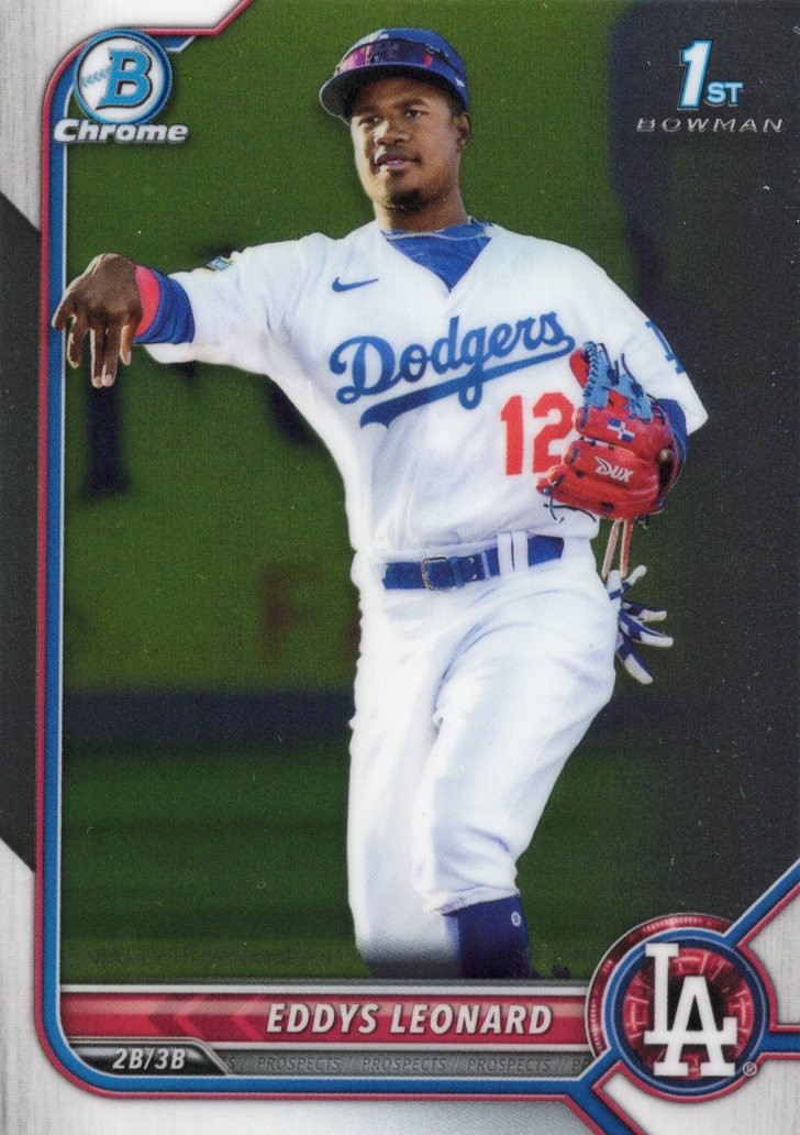 2022 Bowman Chrome Prospects #BCP-57 Eddys Leonard Los Angeles Dodgers