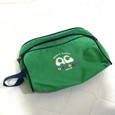 Borsa vintage Courreges Sport Futur Paris Icon nylon borsa verde Y2K, 12 pollici