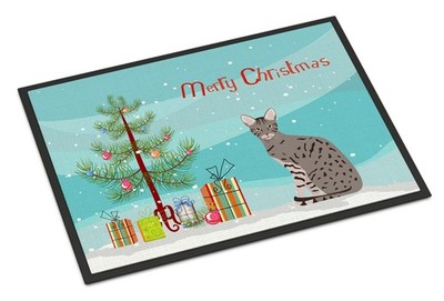 Caroline'S Treasures Carolines Treasures Ck4779Mat Ocicat 1 Cat Merry Christmas