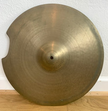 18" CRASH RIDE CYMBAL No Stamp 1418g Thin 60s Vtg Zildjian Super Zin " Repaired