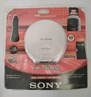 2003 Sony DEJ368CK CD Walkman Portable CD Player W/Car Kit Factory