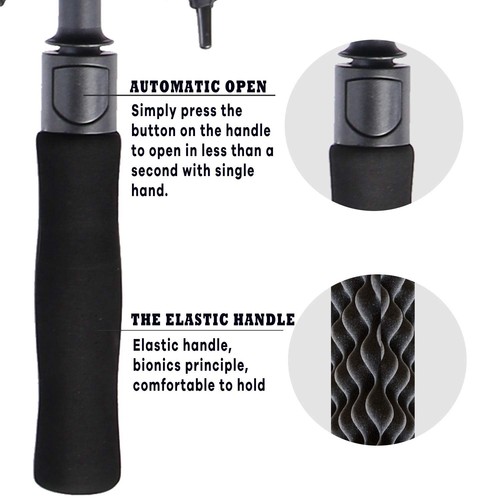 Golf Umbrella Large 62/68/72 Inch, Extra Large Oversize Double Canopy Vented ... - Picture 9 of 9