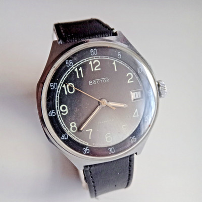 Vintage Soviet watch ''Vostok.'' Men's mechanical. Made in the USSR.