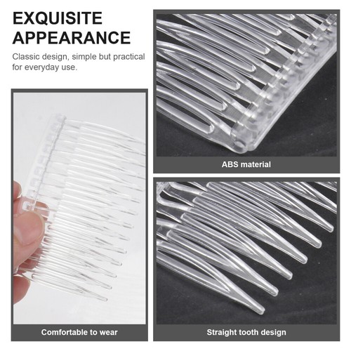 10PCS Transparent Hair Clip Combs Hair Side Combs Insert Combs for Women - Picture 10 of 12