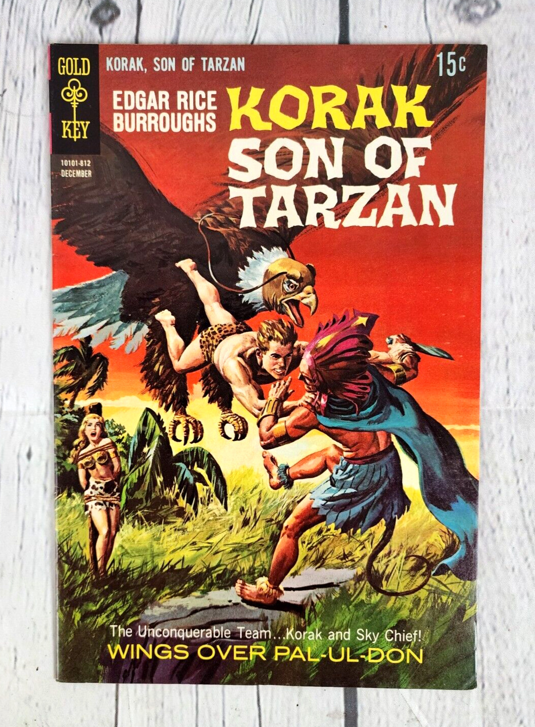 Korak Son Of Tarzan #26 (Gold Key Comics 1968) George Wilson Painted Cover