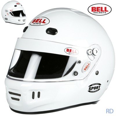 Bell Sport Sa2015 Helmet Snell Rated Full Face Auto Kart Racing White Medium Ebay