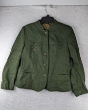 Karntner Loden Jacket 100% Wool Women's Size 42 Sporting Jacket Angler Buttons
