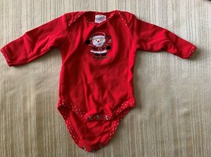 Baby One Piece Infant My First Christmas with Snaps by Baby Gear Size 3-6 Months