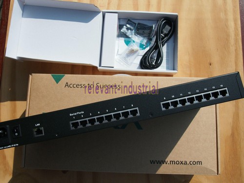 1PCS NEW Moxa nport5610-16 nport 5610-16 rev 3.2 EU 100-240 VAC 16 serial ports - Picture 6 of 10