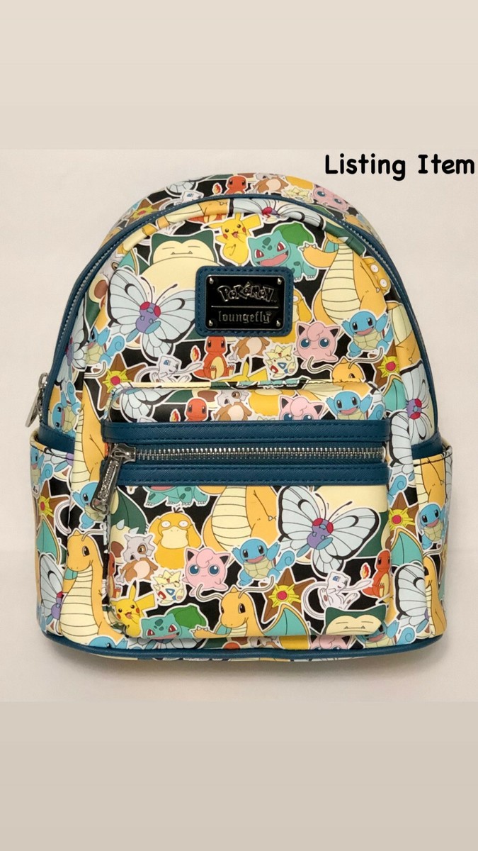 Loungefly Pokémon Sticker Collage Mini Backpack & Cardholder Set