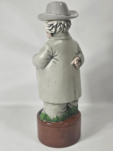 Vintage Handpainted 1974 Ceramic Mr. Wilson Smith Signed Bourbon Decanter - Picture 2 of 20