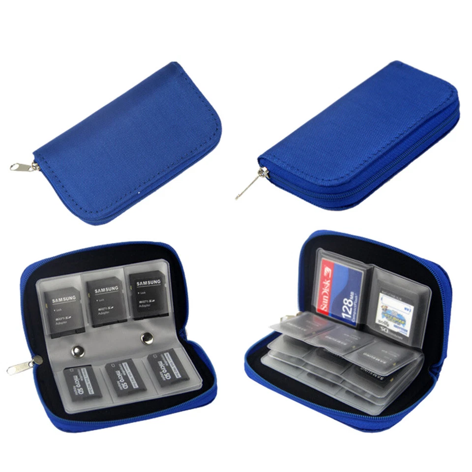 22Slot Camera Memory Card Case Bag CF SD Holder Storage Organizer Protector Case - Image 4 of 4