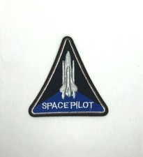 SPACE PILOT patch Iron On Embroidered Applique Astronaut Science rocket nasa