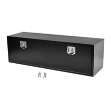 Black Steel 60"X18"X18" Underbody Truck Tool Box Trailer Pickup Storage Toolbox