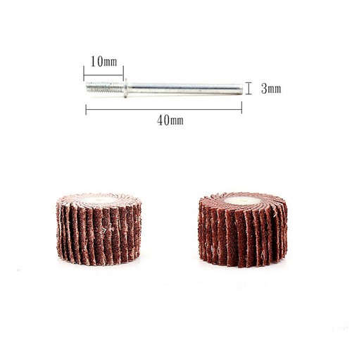 10 - 20mm Flap Sanding Wheel Sandpaper Discs for Dremel Rotary Tools 80-600 Grit - Picture 3 of 6