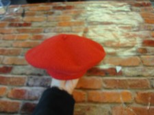 AWESOME Vintage red beret style womens hat