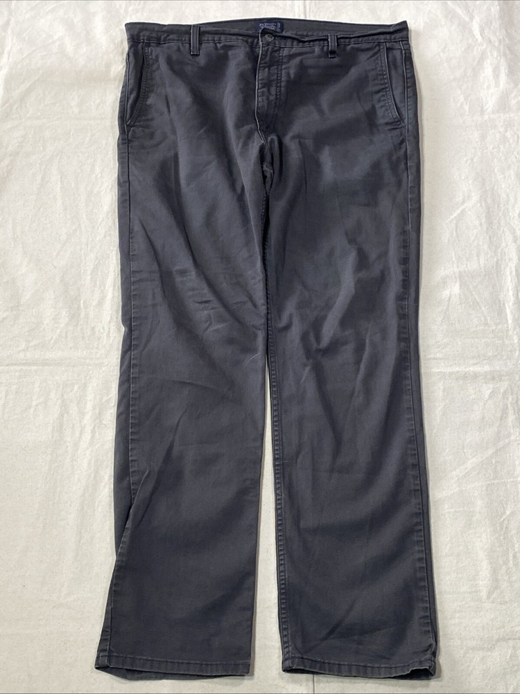 Levis Mens Gray 36x32 Tapered Chino Pants with Logo Pockets Casual Straight Fit