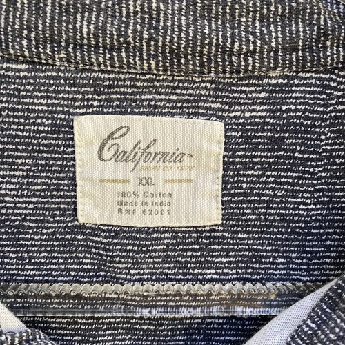 California Shirt Co Mens Short Sleeve Button Up Shirt Size XXL Blue Casual - Picture 3 of 6