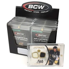 Box / 18 BCW 75 Point UV Protected Magnetic Thick Trading Card Holders
