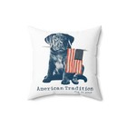 SUNBELTGIFTS Dog is Good American Tradition Puppy & American Flag White 16 Inch