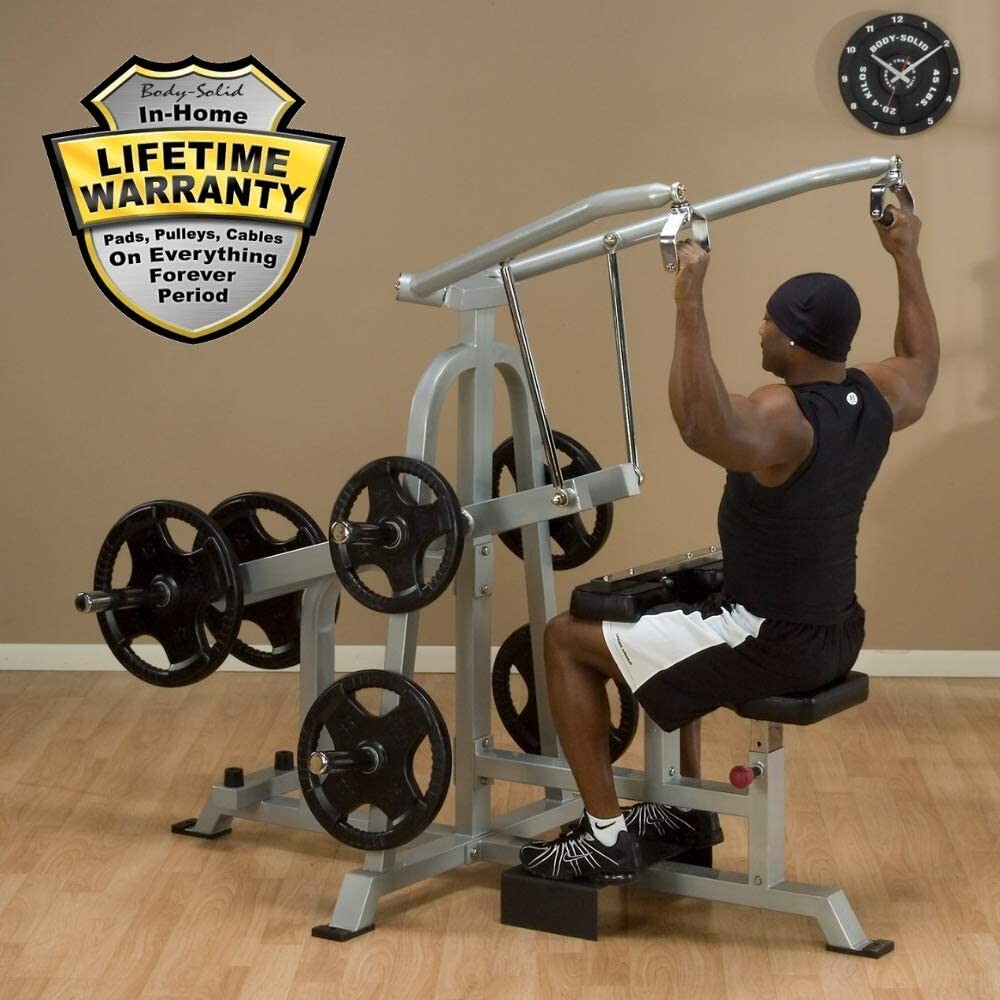 Body-Solid Leverage Lat Pulldown Plate Loaded Pro Clubline