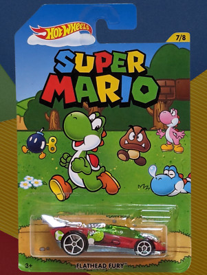 Hot Wheels 2016 SUPER MARIO Flathead Fury: YOSHI THEME