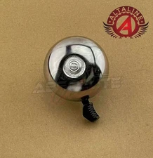 ALTALINE 57MM LONG SCHWINN STYLE CHROME BICYCLE STEEL BELL.