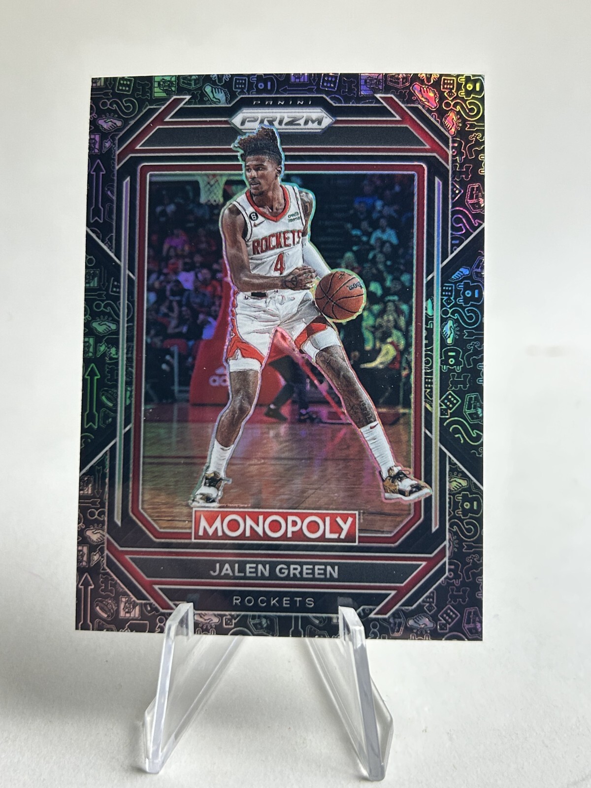Jalen Green 2022-23 Panini Prizm Monopoly Black Icons Prizm #31 SP